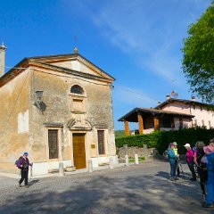 P1200377  Chiesetta Santuario Santa Maria di Pol, 1623. Su Google l  interno anni  60. Magnifico.